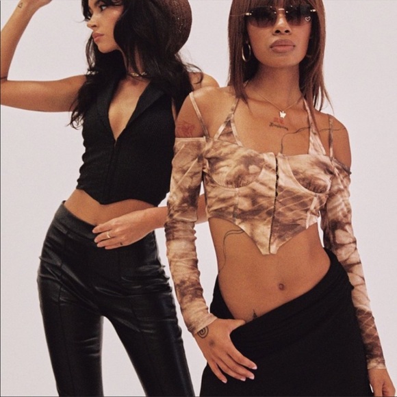 Princess Polly Devyn Long Sleeve Top Brown - Picture 5 of 5